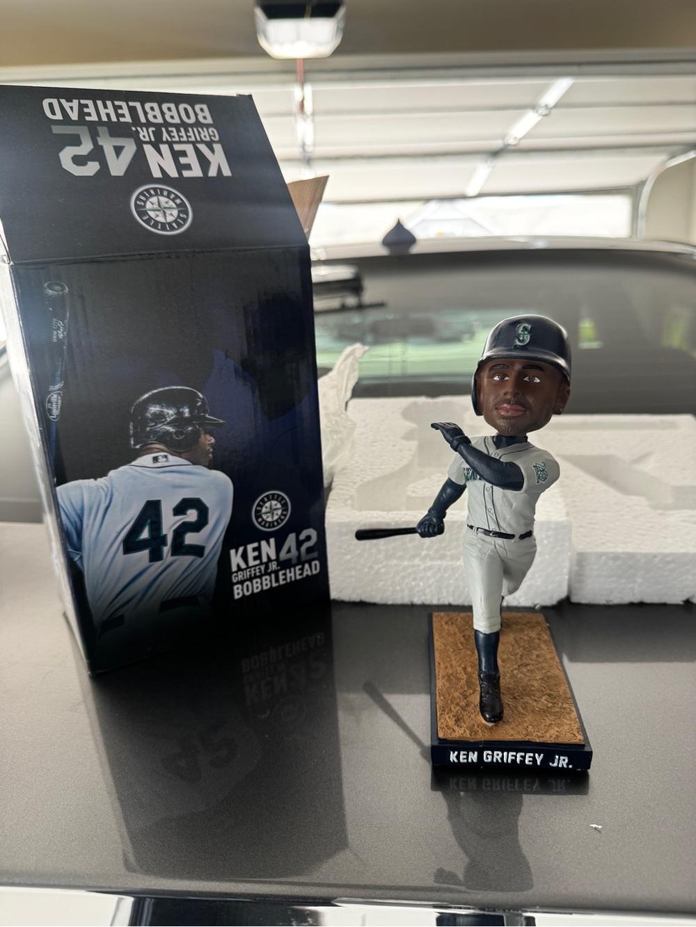 Ken Griffey Jr. #42 Seattle Mariners Bobblehead - White & Navy